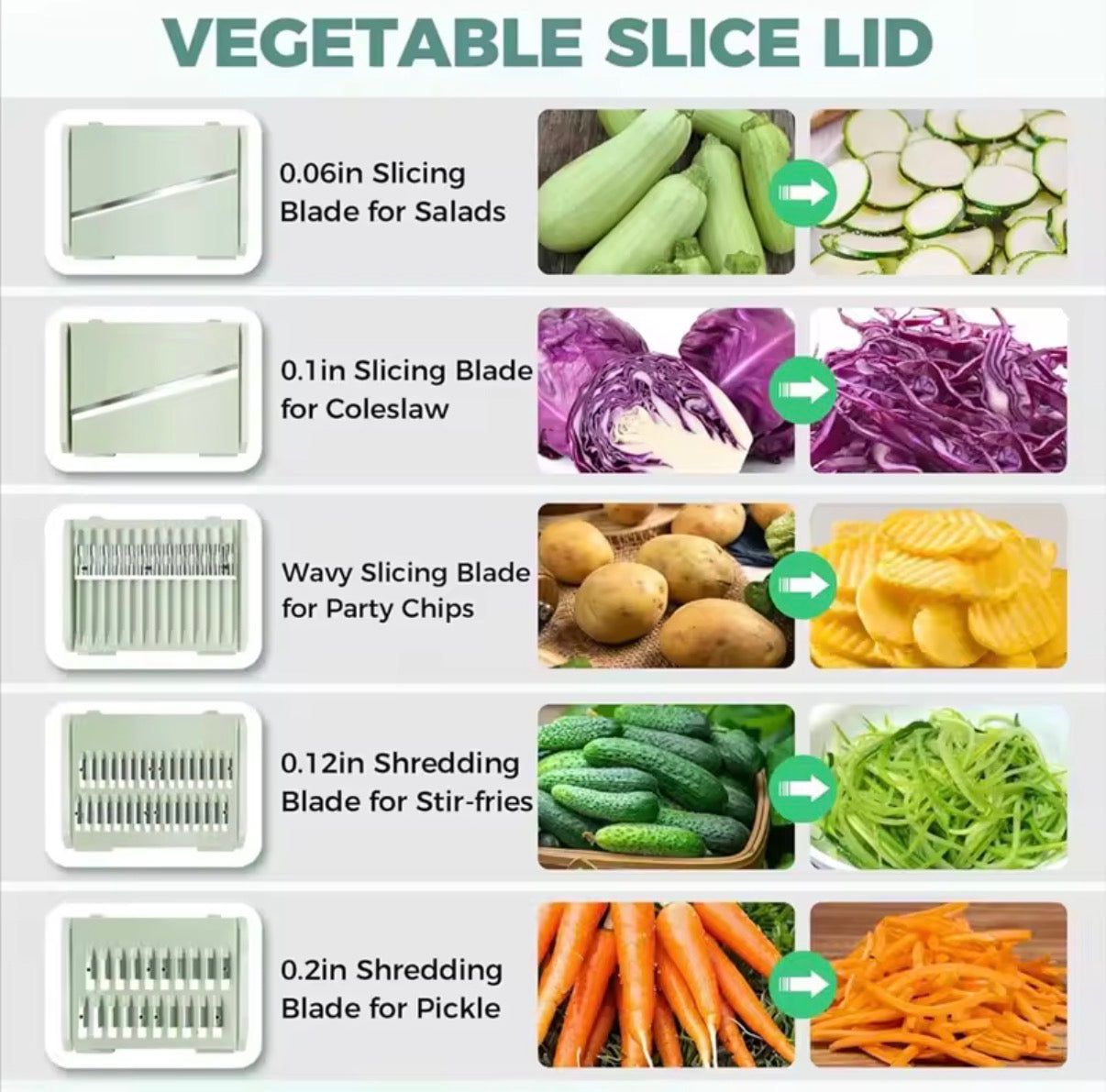 QuickSpin 7-in-1 Veggie Prep System